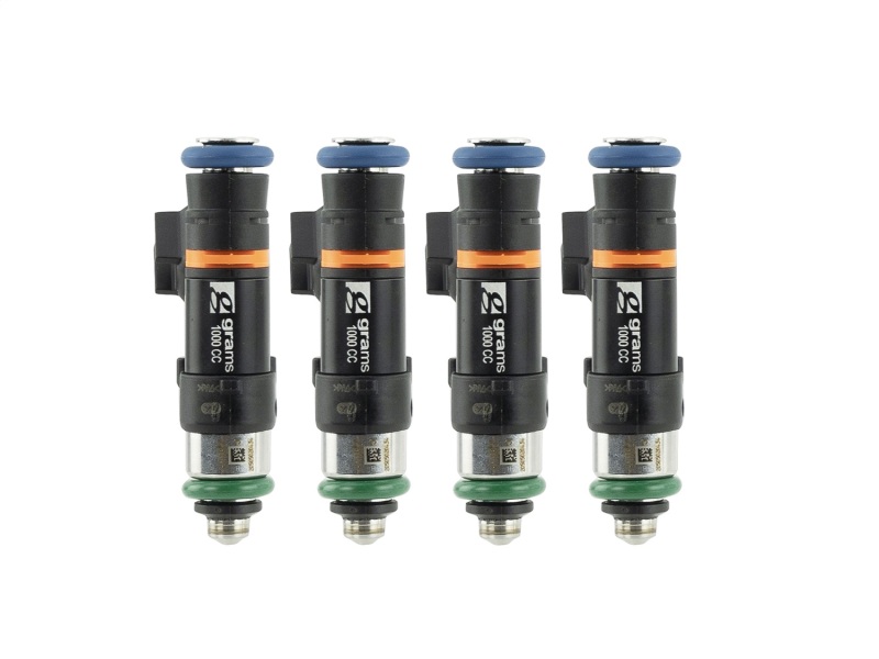 Scion FR S Fuel Injector Set - Grams Performance - 1000cc; 11mm Top Adapter/DENSO Lower Cushion Bottom with DENSO Adapter; Plug And Play With Fuel Rail Spacer - `14-`27